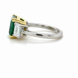 Tiffany & Co. 4.31ct Emerald Ring with Diamonds in 18k Gold