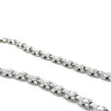 Tiffany & Co. Signature X Link Necklace, Diamond and 18k White Gold
