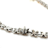 Tiffany & Co. Signature X Link Necklace, Diamond and 18k White Gold