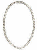 Tiffany & Co. Signature X Link Necklace, Diamond and 18k White Gold