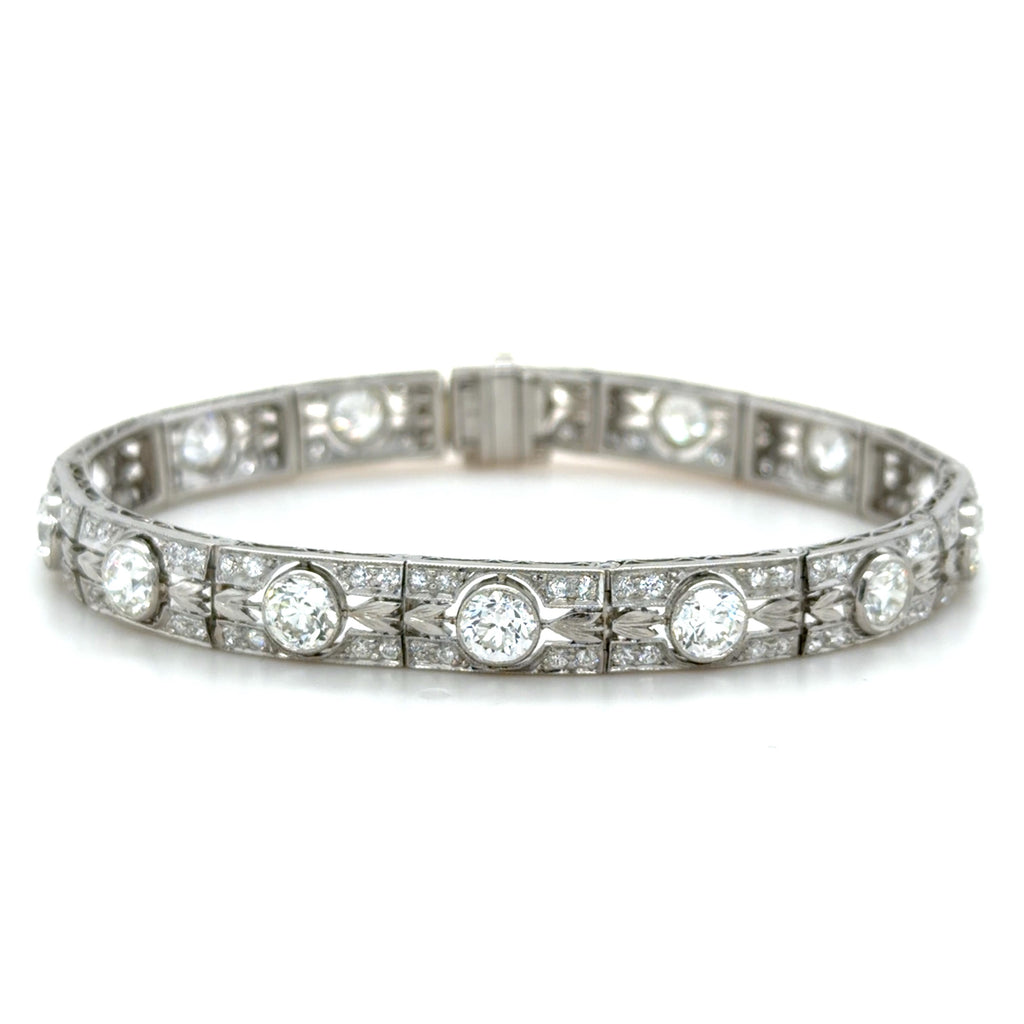 Tiffany & Co., Art Deco Diamond Bracelet, Platinum