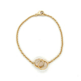Cartier Interlocking Love Bracelet 18K Yellow Gold