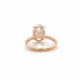 GIA 3.01 Carat Oval Brilliant Cut Diamond Engagement Ring