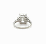 GIA 5.14 Carat Emerald Cut Diamond Engagement Ring