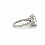 GIA 5.14 Carat Emerald Cut Diamond Engagement Ring