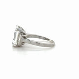 GIA 5.14 Carat Emerald Cut Diamond Engagement Ring