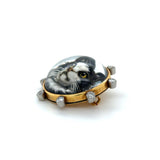 Belle Epoque Essex Crystal and Diamond Cat Brooch
