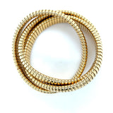Sidney Garber, 18K Yellow Gold Rolling Bangle Bracelet