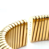 Sidney Garber, 18K Yellow Gold Tubogas Domed Cuff Bracelet