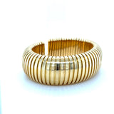 Sidney Garber, 18K Yellow Gold Tubogas Domed Cuff Bracelet