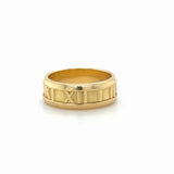 Tiffany & Co. Atlas Band Ring 18K Yellow Gold