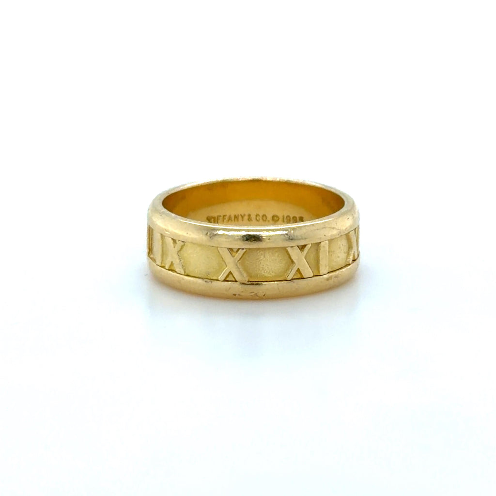 Tiffany & Co. Atlas Band Ring 18K Yellow Gold