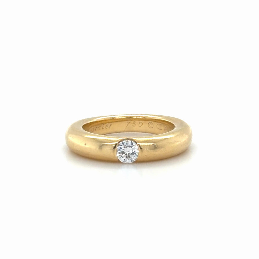 Cartier Diamond Ellipse Ring, 18K Yellow Gold