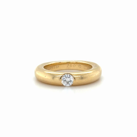 Cartier Diamond Ellipse Ring, 18K Yellow Gold