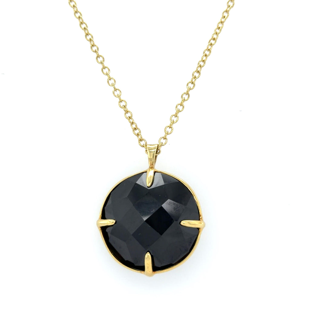 Ippolita, Onyx Necklace 18K Yellow Gold Pendant Necklace