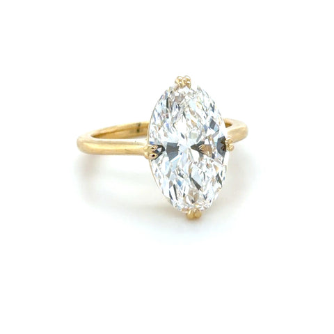 GIA 5.02 Carat Oval Brilliant Cut Diamond Engagement Ring