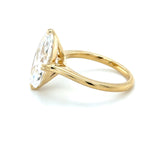 GIA 5.02 Carat Oval Brilliant Cut Diamond Engagement Ring