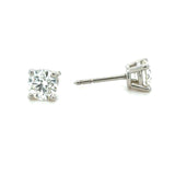 Tiffany & Co. 1.42 Carat Round Brilliant Cut Diamond Stud Earrings