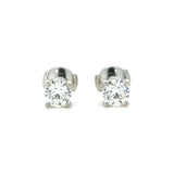 Tiffany & Co. 1.42 Carat Round Brilliant Cut Diamond Stud Earrings