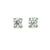 Tiffany & Co. 1.42 Carat Round Brilliant Cut Diamond Stud Earrings