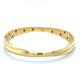 Tiffany & Co. Etoile 18K Yellow Gold, Platinum and Diamond Bangle Bracelet