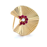 Retro Cartier, Yellow Gold, Ruby and Diamond Set