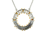 Schlumberger for Tiffany & Co., Sixteen Stone Diamond Circle Pendant/Necklace