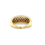 Vintage Van Cleef & Arpels, 18K Yellow Gold and Diamond Bombé Ring