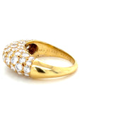 Vintage Van Cleef & Arpels, 18K Yellow Gold and Diamond Bombé Ring