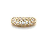 Vintage Van Cleef & Arpels, 18K Yellow Gold and Diamond Bombé Ring