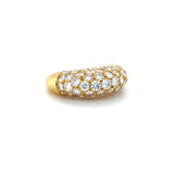 Vintage Van Cleef & Arpels, 18K Yellow Gold and Diamond Bombé Ring