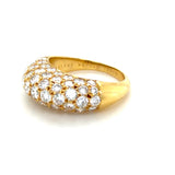 Vintage Van Cleef & Arpels, 18K Yellow Gold and Diamond Bombé Ring