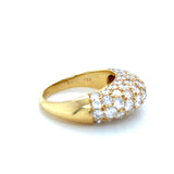 Vintage Van Cleef & Arpels, 18K Yellow Gold and Diamond Bombé Ring