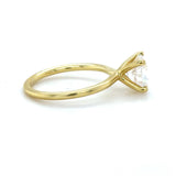 Sylvie, GIA 2.00 Carat Round Brilliant Cut Diamond Engagement Ring