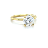 Sylvie, GIA 2.00 Carat Round Brilliant Cut Diamond Engagement Ring