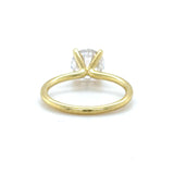 Sylvie, GIA 2.00 Carat Round Brilliant Cut Diamond Engagement Ring