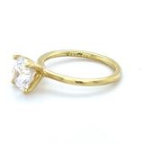 Sylvie, GIA 2.00 Carat Round Brilliant Cut Diamond Engagement Ring