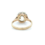 Antique, GIA 4.04 Carat Old Mine Brilliant Cut Diamond Engagement Ring