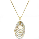David Yurman, 18K Yellow Gold and Diamond Origami Removable Pendant/Necklace