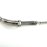 Jose Hess, Platinum, 14 Karat White Gold and Diamond Station Necklace