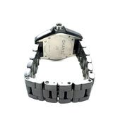 Chanel, J12 Automatic Diamond and Black Ceramic Watch, Stainless Steel, 38 mm