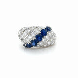 Vintage Tiffany & Co., Sapphire and Diamond Ring Platinum