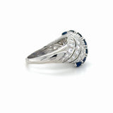 Vintage Tiffany & Co., Sapphire and Diamond Ring Platinum