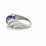 Vintage Tiffany & Co., Sapphire and Diamond Ring Platinum