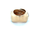 Le Vian, Champagne Diamond and Diamond Ring, 14K Rose and Blackened Gold