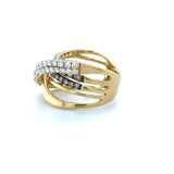 Le Vian, Gladiator Champagne Diamond and Diamond Ring, 14K Yellow and Black Gold