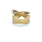 Le Vian, Gladiator Champagne Diamond and Diamond Ring, 14K Yellow and Black Gold