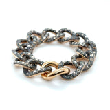 Pomellato, Silver-Topped, 18K Rose Gold and Brown Diamond Tango Bracelet, 14cttw