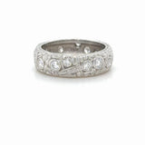 Alex Sepkus, Platinum and Diamond Band Ring