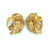 Vintage Tiffany & Co. Yellow Gold and Diamond Earrings, 18K